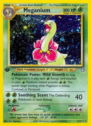 Meganium (11) 11/111 - [Neo Genesis] 1st Edition Holofoil