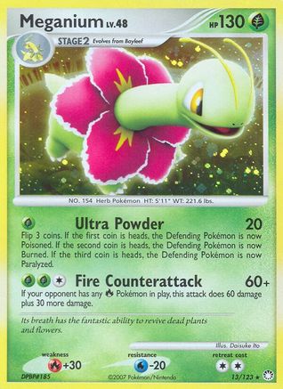 Meganium/123 - [Mysterious Treasures] Holofoil