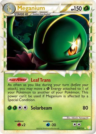 Meganium (109/123) [HeartGold &amp; SoulSilver : Ensemble de base] 