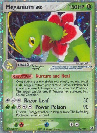 Meganium ex/115 - [Unseen Forces] Holofoil