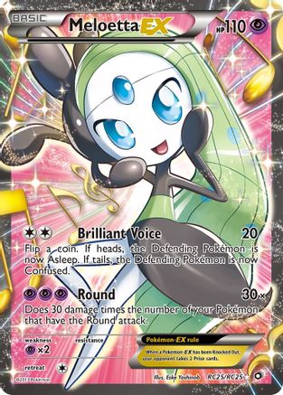 Meloetta EX (RC25/RC25) [Noir et blanc : Trésors légendaires] 