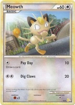 Miaouss (4/30) [HeartGold &amp; SoulSilver : Kit d'entraînement - Raichu] 