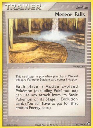 Meteor Falls (89/107) (Estampillé) [EX : Deoxys] 