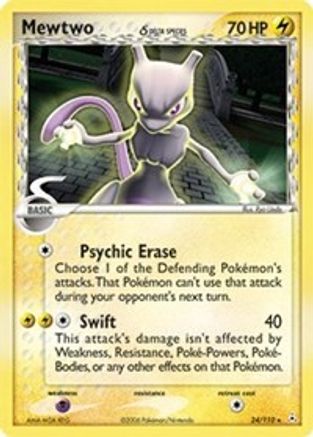 Mewtwo (24/110) (Delta Species) [EX: Holon Phantoms]