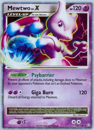 Mewtwo LV.X (144/146) [Diamant et perle : l'éveil des légendes] 