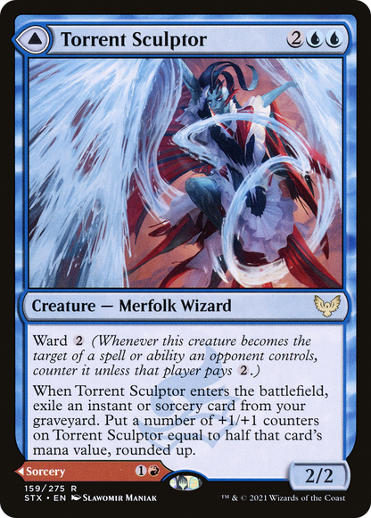 Torrent Sculptor // Flamethrower Sonata (STX-159) - [Strixhaven: School of Mages]