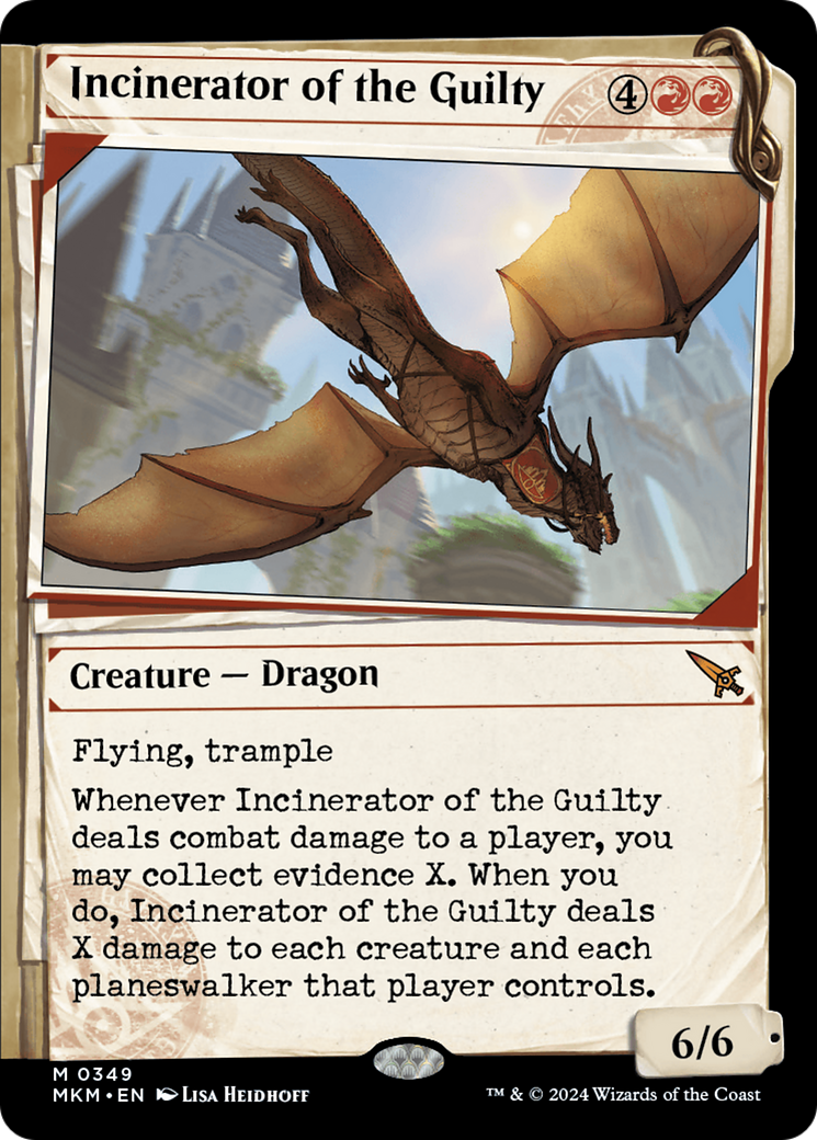 Incinerator of the Guilty (MKM-349) - [Murders at Karlov Manor]: (Showcase) Foil