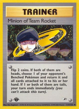 Minion of Team Rocket 113/132 - [Gym Heroes] 1st Edition