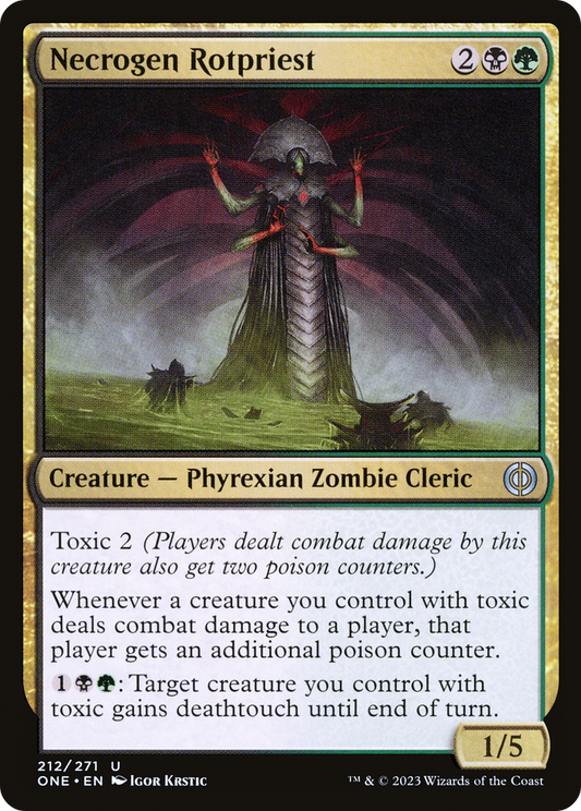 Necrogen Rotpriest (ONE-212) - [Phyrexia: All Will Be One] Foil