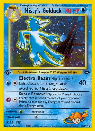 Misty's Golduck 12/132 - [Gym Challenge] 1st Edition Holofoil
