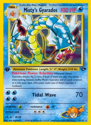 Misty's Gyarados 13/132 - [Gym Challenge] 1st Edition Holofoil