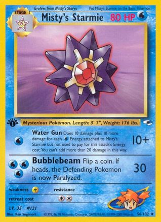 Misty's Starmie 56/132 - [Gym Heroes] 1st Edition