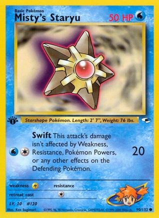 Misty's Staryu 90/132 - [Gym Heroes] 1st Edition