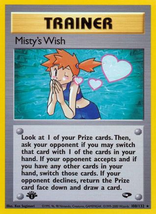 Misty's Wish 108/132 - [Gym Challenge] 1st Edition