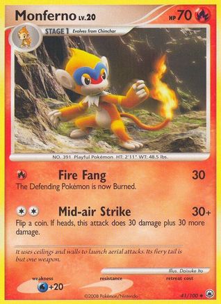 Monferno (41/100) [Diamant &amp; Perle : Majestic Dawn] 