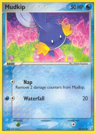 Mudkip (58/100) (Estampillé) [EX : Gardiens de cristal] 