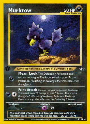 Murkrow 24/111 - [Neo Genesis] 1st Edition