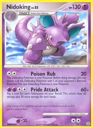 Nidoking (34/132) [Diamant et perle : merveilles secrètes] 