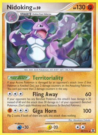 Nidoking (29/111) [Platine : Rivals montants] 