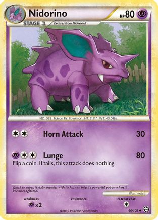 Nidorino (46/102) [HeartGold &amp; SoulSilver : Triomphant] 