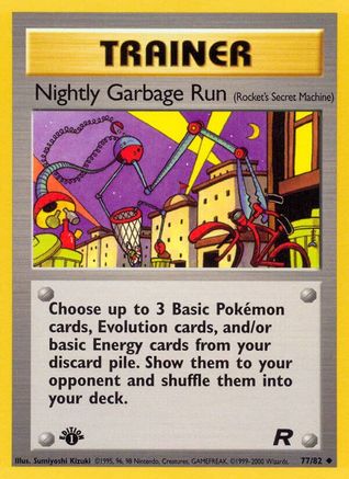 Nightly Garbage Run (Rocket's Secret Machine) 77/82 - [Team Rocket] 1st Edition