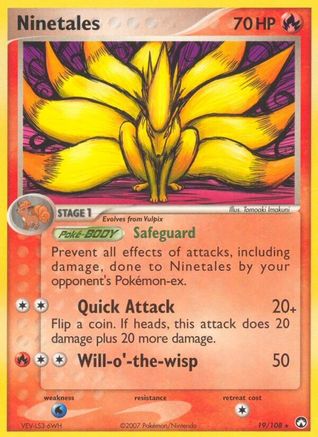 Ninetales/108 - [Power Keepers] Reverse Holofoil