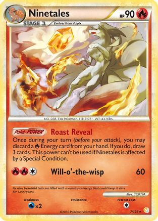 Ninetales 7/123 - [HeartGold SoulSilver] Holofoil
