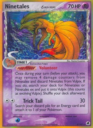 Ninetales (Delta Species)/101 - [Dragon Frontiers] Reverse Holofoil