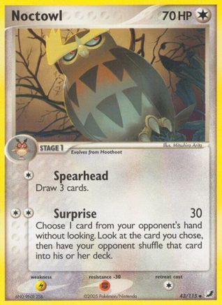 Noctowl (43/115) (Estampillé) [EX : Forces invisibles] 