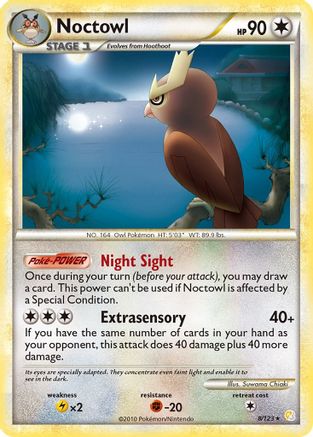Noctowl (8/123) [HeartGold &amp; SoulSilver : ensemble de base] 