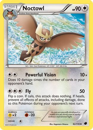 Noctowl (92/116) [Noir et blanc : gel du plasma] 