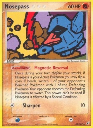 Nosepass/107 - [Deoxys] Reverse Holofoil