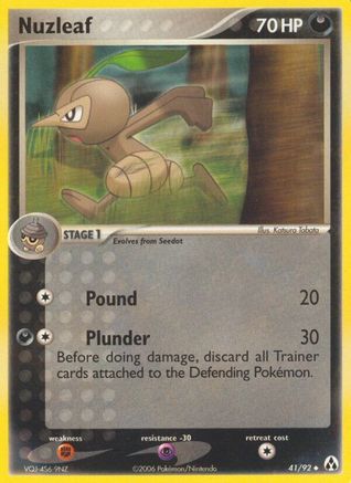 Nuzleaf (41/92) (Estampillé) [EX : Legend Maker] 