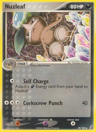 Nuzleaf (39/100) (Estampillé) [EX : Gardiens de cristal] 