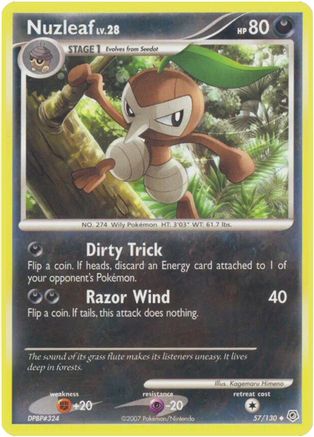 Nuzleaf (57/130) [Diamant et perle : ensemble de base] 