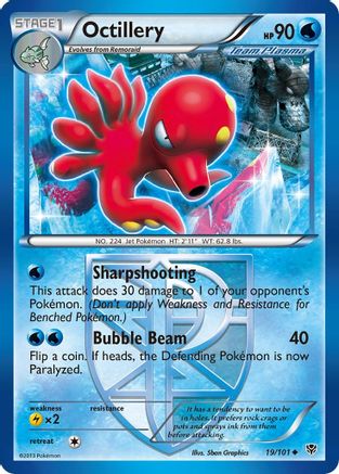 Octillery (19/101) [Noir et blanc : explosion de plasma] 