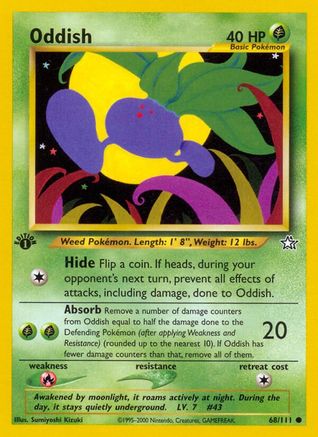 Oddish 68/111 - [Neo Genesis] 1st Edition
