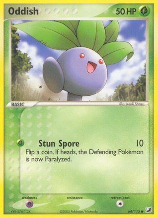 Oddish 64/115 - [Unseen Forces] Reverse Holofoil