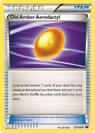 Old Amber Aerodactyl 97/108 - [Dark Explorers]