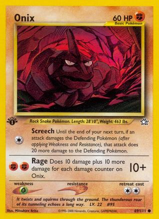 Onix 69/111 - [Neo Genesis] 1st Edition