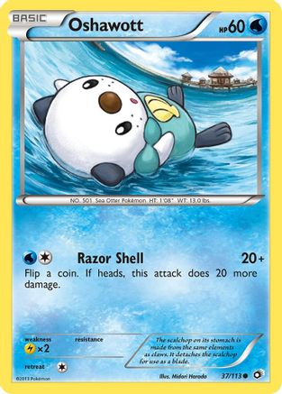 Oshawott (37/113) [Noir et blanc : trésors légendaires] 