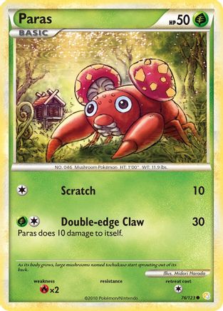 Paras 76/123 - [HeartGold SoulSilver]