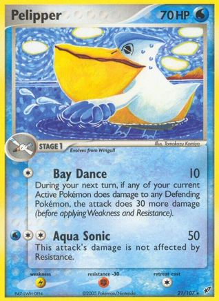 Pelipper/107 - [Deoxys] Reverse Holofoil