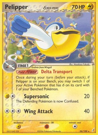 Pelipper (Delta Species)/100 - [Crystal Guardians]