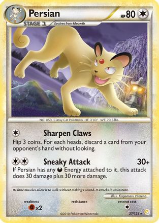 Persian 27/123 - [HeartGold SoulSilver]