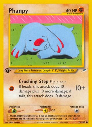 Phanpy 76/105 - [Neo Destiny] 1st Edition