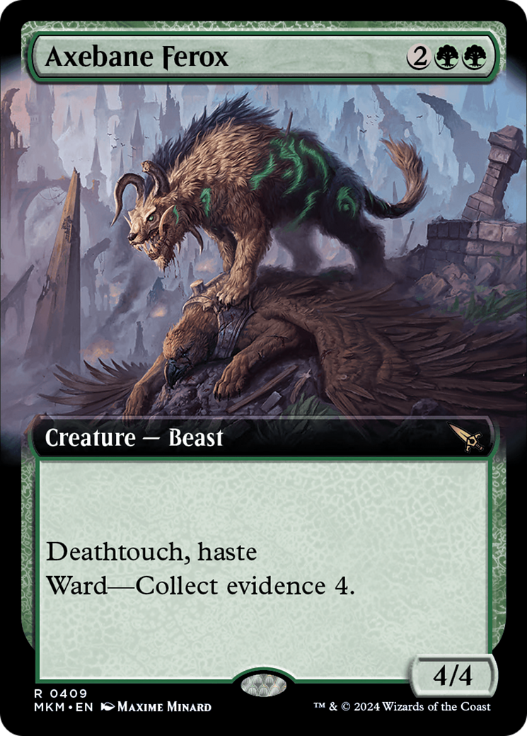 Axebane Ferox (MKM-409) - [Murders at Karlov Manor]: (Extended Art) Foil