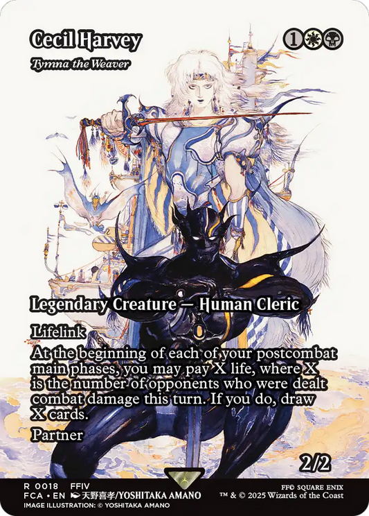 Tymna the Weaver (FCA-018) - [FINAL FANTASY: Through the Ages] / Cecil Harvey (Borderless) Foil