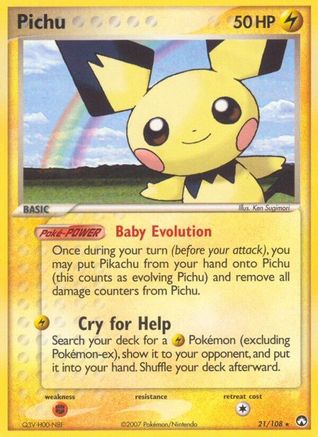 Pichu (21/108) [EX : Gardiens du pouvoir] 