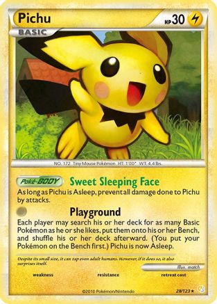 Pichu 28/123 - [HeartGold SoulSilver]